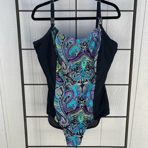 It Figures One Piece Swimsuit Women's Plus Size 20W